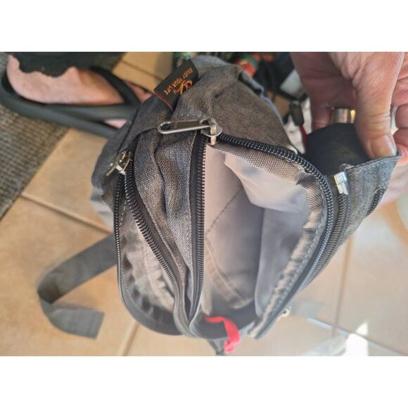 NIB- WATERFLY Hiking Waist Bag Fanny Pack hiking Bum Bag Overstock Europe Gray - Picture 6 of 9